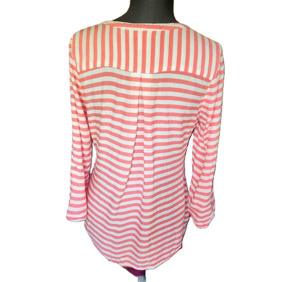 Motherhood Maternity Striped Long Sleeve Blouse Size Small - Picture 3 of 10